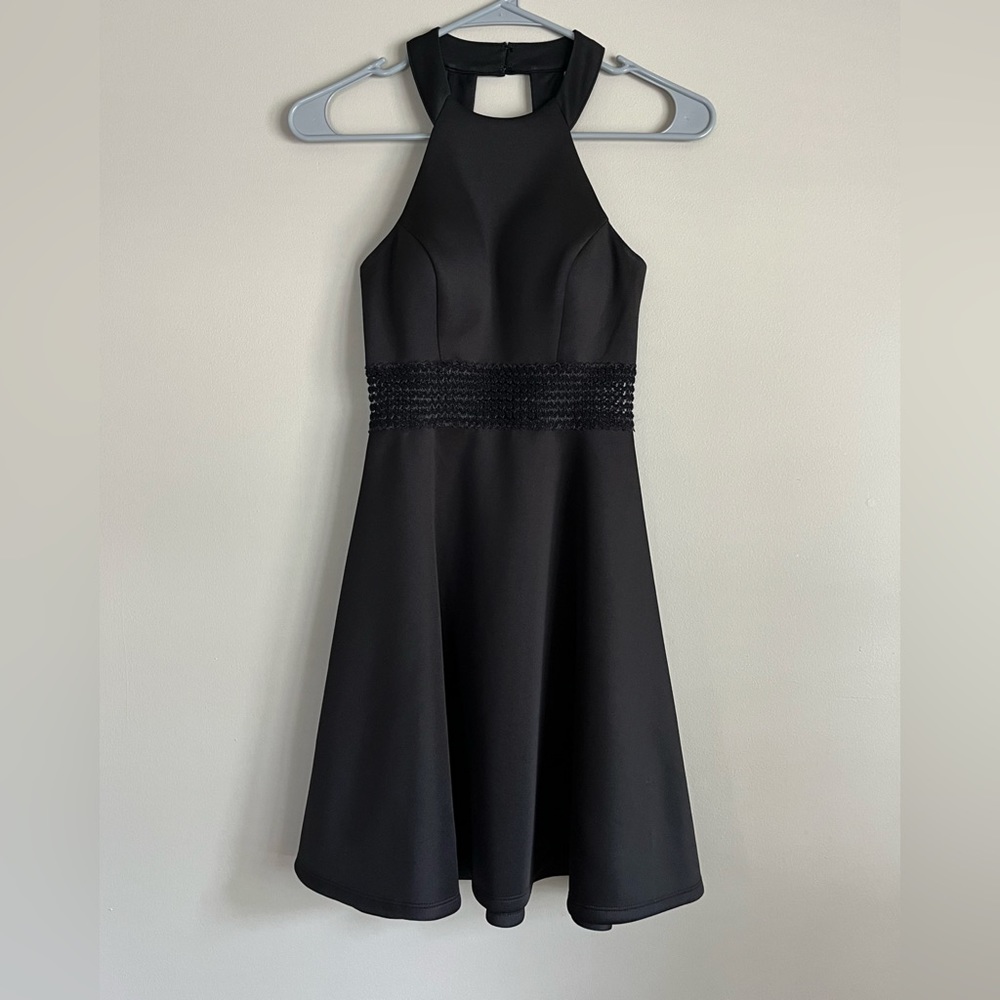 My Michelle Halter Neck Skater Dress